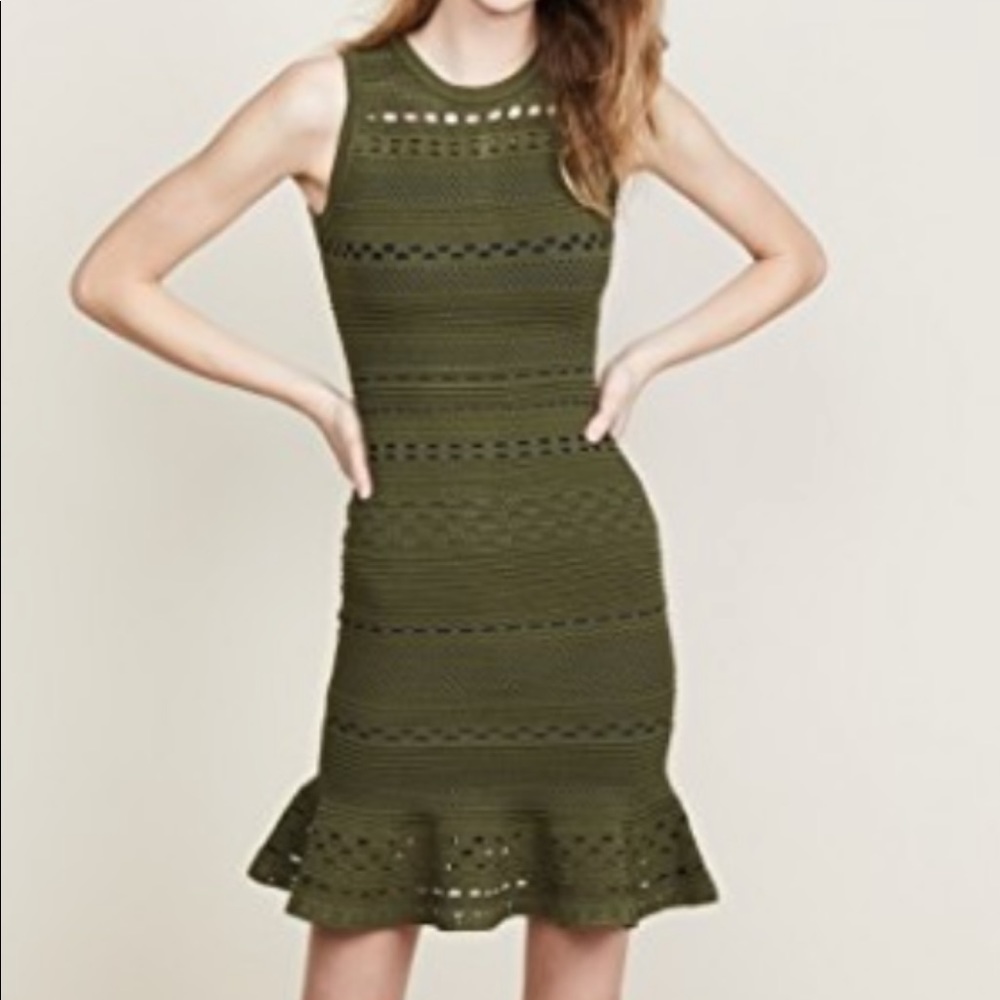 Milly Knit Lace Cutout Dress